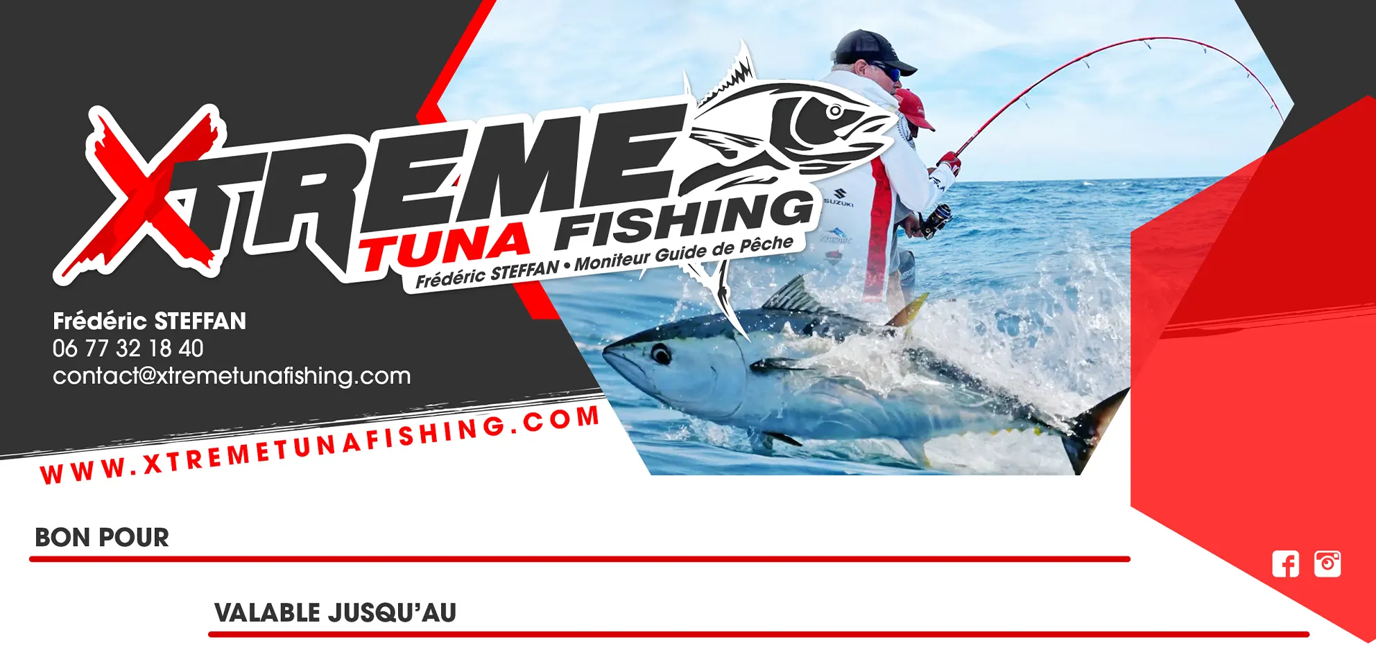 carte cadeau sortie peche en mer thon bar dorade seiche maigre bayonne anglet pays basque capbreton landes